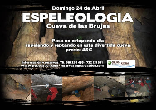 24 de abril de 2016 - Espeleología en la cueva de las Brujas
