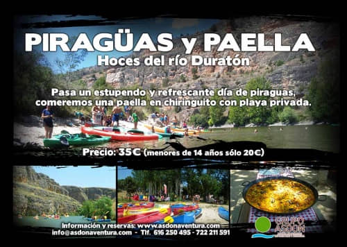 08 de septiembre de 2019 - Hoces del rio Duratón y paella en chiringuito.