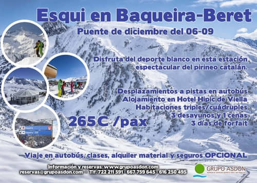 06-09 de diciembre - Puente de diciembre esquiando en Baqueira Beret.