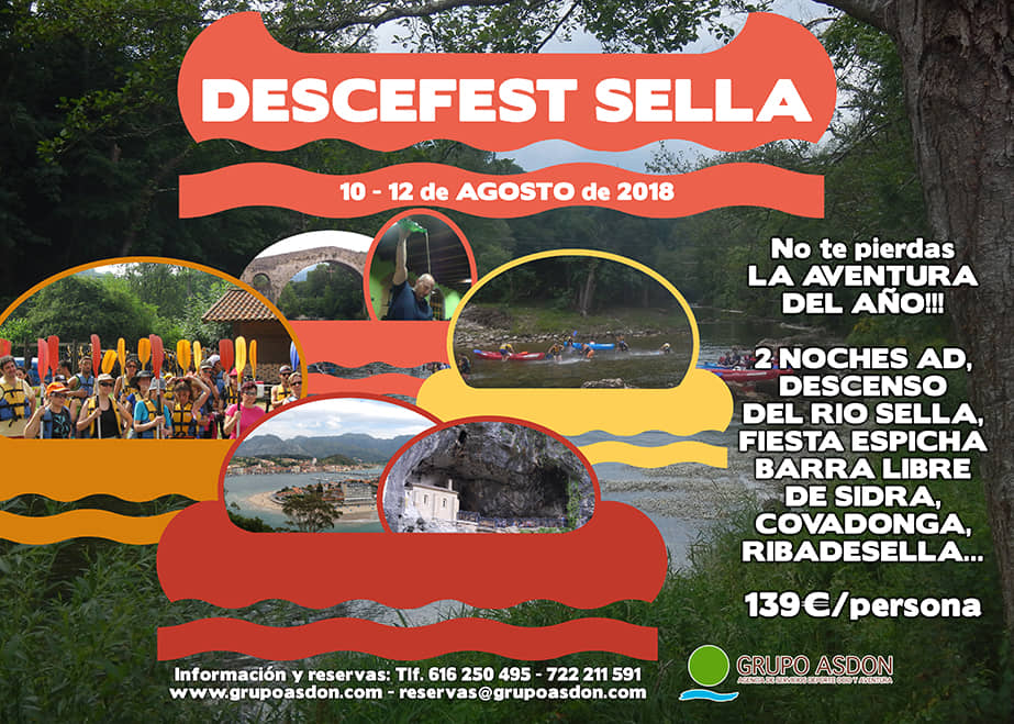 10 - 12 de agosto - Fiesta Espicha en Cangas de Onis y descenso del rio Sella.