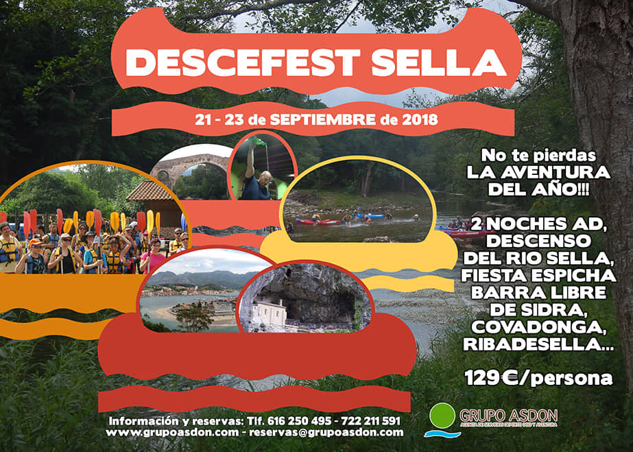 21 - 23 de septiembre - Fiesta Espicha en Cangas de Onis y descenso del río Sella.