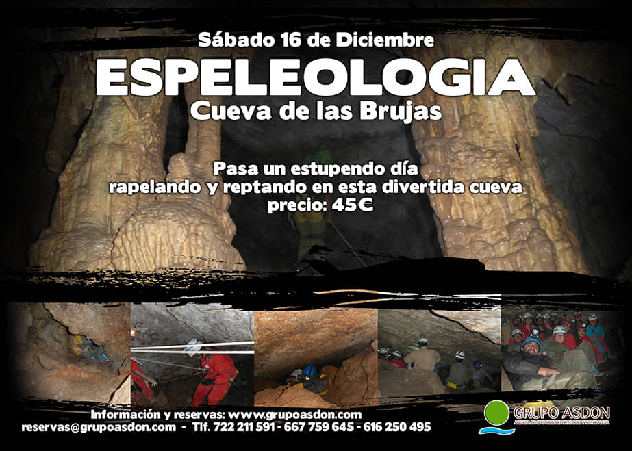 16 de Diciembre de 2017 - Espeleología en la cueva de las Brujas.