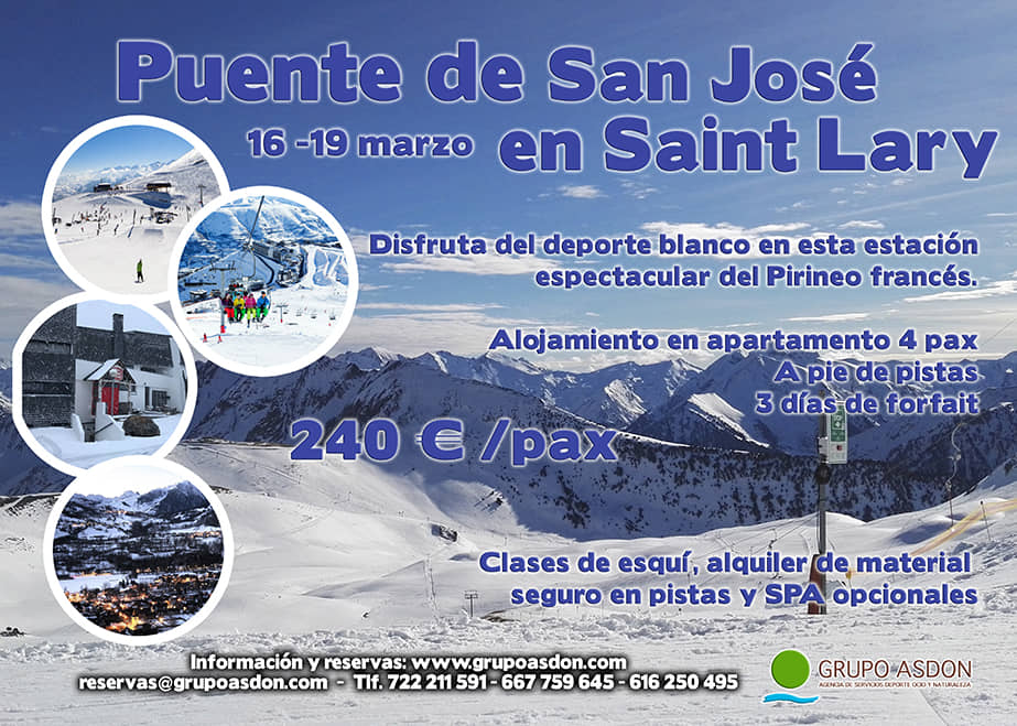 16-19 de Marzo de 2018 - Puente San Jose de esqui en Saint Lary.
