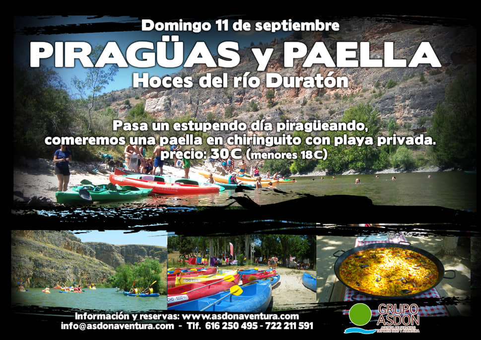 11 de Septiembre 2016 - Hoces del rio Duratón y paella en chiringuito.