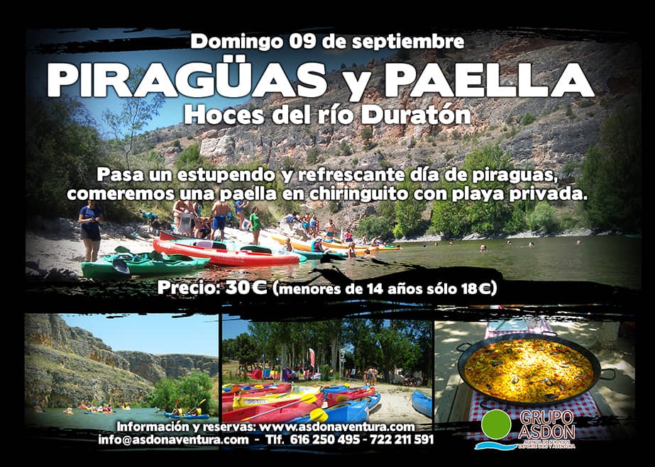 09 de septiembre de 2018 - Hoces del rio Duratón y paella en chiringuito.